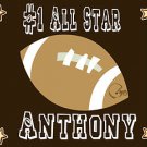 Boy's Football Personalized  Poster Wall Decor Art 8x10
