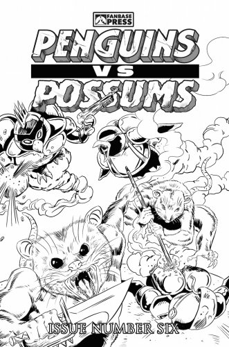 Penguins vs. Possums #6 Coloring Book Cover Variant