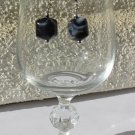Black and Grey Cube Earrings