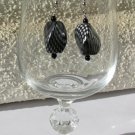 Silver/Grey Checkered Acrylic Beads