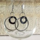 Matte Silver Hoop Earrings