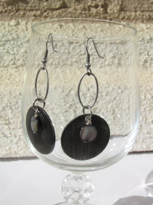 Black Shell Earrings