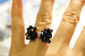 Swarovski Ribbon Bow Ring