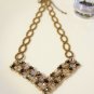 Swarovski & Fire polished Beads V Necklace