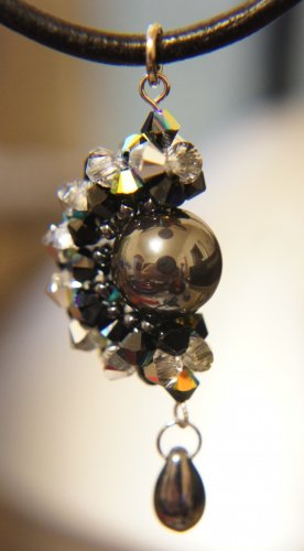 Swarovski Half Moon Necklace