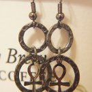 Cute Grey Gunmetal Earrings