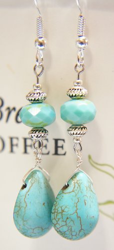 Elegant Turquoise Drop Earrings