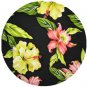 Orchids Fabic  (Black)