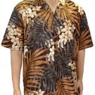 Inside The Forest - Cotton Shirt - Brown  2XL  4XL
