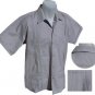 Gray Guayaabera Shirt