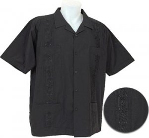 Black Guayabera SHirts