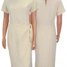 Khaki Silk Dress - Maoli