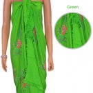 Hibiscus Sarong - Green