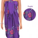 Aloha Hibiscus Sarong - Purple