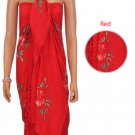 Hawaiian Hibiscus Sarong - Red