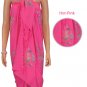 Hawaiian Hibiscus Sarong - hot Pink