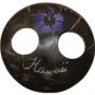 Sarong Tie Accessory White Hibiscus Purple