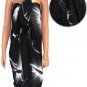 Hawaiian Hibiscus Sarong - Black