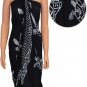 Black Sarongs with White Turtles