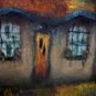 Dead End Motel - Original Acrylic Haunted Halloween Creepy Painting
