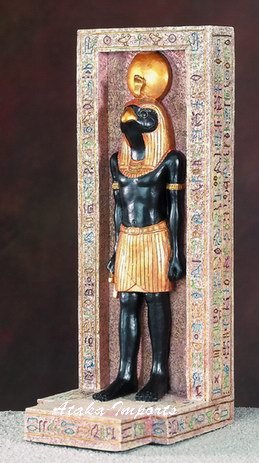 EGYPTIAN HORUS STATUE-STANDING IN COLUMN (5491)