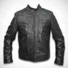 black leather jacket biker jacket men bomber jacket by Ruby Leather