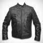 black leather jacket biker jacket men bomber jacket by Ruby Leather