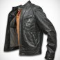 black leather jacket biker jacket men bomber jacket by Ruby Leather