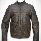 Leather jacket leather jacket men biker jacket style Free Shipping to Australia & New Zealand!!