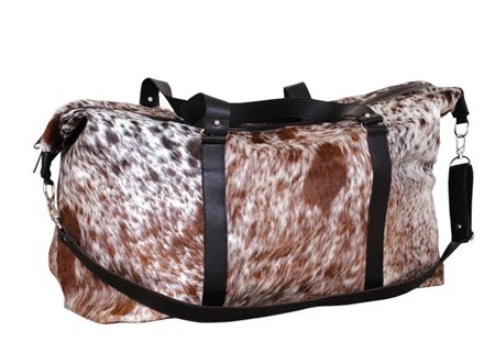 Cowhide leather Duffle bag weekend bag Overnight bag free shipping to Australia & NewZealand