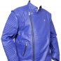 Men red color oversized motorbike leather jacket with quilted padding "Free Shipping WORLDWIDE"