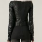 shearling Leather jacket ladies sheepskin fur Leather jacket
