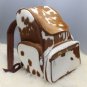 Cowhide Backpack Hair On | Handmade Bag Cow Hide baby Diaper Bag |Rucksack / Knapsack Travel Bag