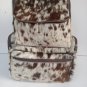 Cowhide Backpack Hair On Exotic Brown tan Handmade Bag Cow Hide Back Pack, Diaper Bag + Wet Wipes