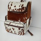 Cowhide Backpack Hair On Exotic Brown tan Handmade Bag Cow Hide Back Pack, Diaper Bag + Wet Wipes
