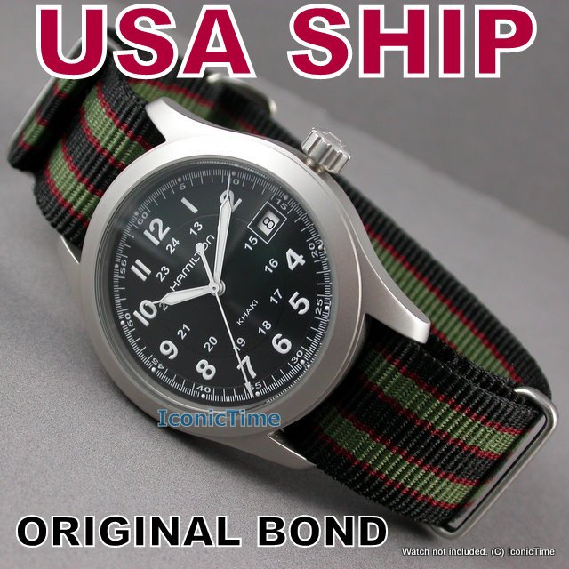 18mm Original James Bond NATO Military Watch Strap Band