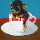 Tea Cup Pup Art Print