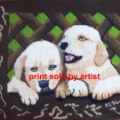 Puppy Love Pups Art Print