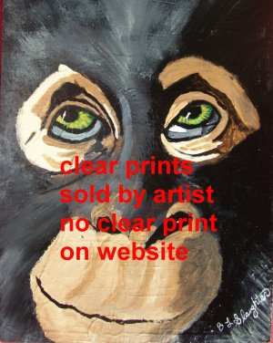 Monkey Face Art Print