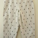 TALBOTS Pretty Embroidered Cropped Pants size 12