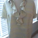 WORTHINGTON Pretty Satiny Shirt Top 16 Petite 16P