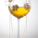 Astonishing 14kt Gold filled flowers necklace with Swarovski