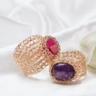 Gorgeous 14kt Gold filled ring with gems