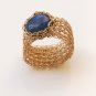 Gorgeous 14kt Gold filled ring with gems