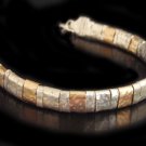 Cleopatra 14kt Gold filled and Silver bracelet