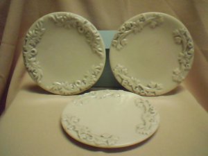 Cream Candle Plate