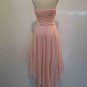 Pink Strapless Beaded Homecoming Dress/ Cocktail Dress