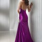 One Shoulder Purple Prom Dress/ Evening Dress