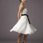 White Chiffon Bridesmaid Dress
