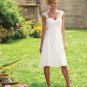 Tea Length Wedding Dress Short Cap Sleeves